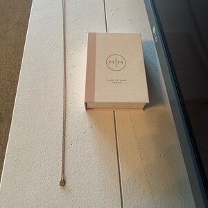 Made by Mary rose gold necklace double wrap necklace with small circle charm